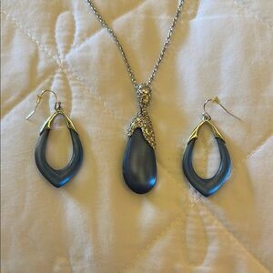 Alexis Bittar Matching Necklace and Earring Set